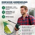 Grünbelag-Entferner Green X Pro verdünnen, aufsprühen und wirken lassen – Empefly
