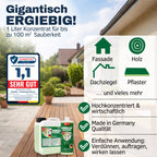 Grünbelag-Entferner Green X Pro hochkonzentriert für Fassade, Holz, Dachziegel und Pflaster – Empefly