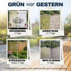 Grünbelag-Entferner Green X Pro Vorher-Nachher für Wohnmobil, Ziersteine, Holz und WPC-Fliesen – Empefly