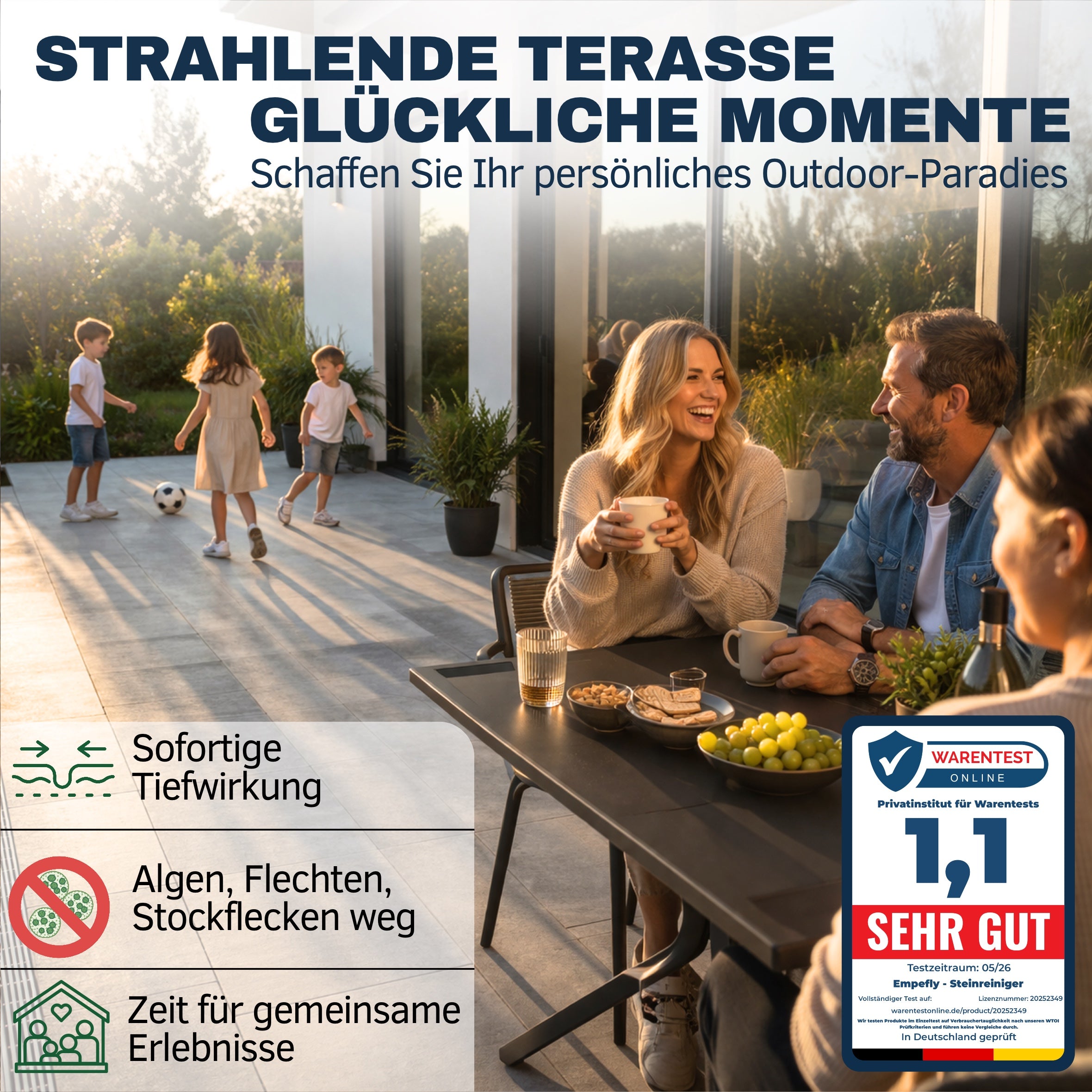 Steinreiniger Ultra Pro für strahlende Terrasse und saubere Außenflächen – Empefly