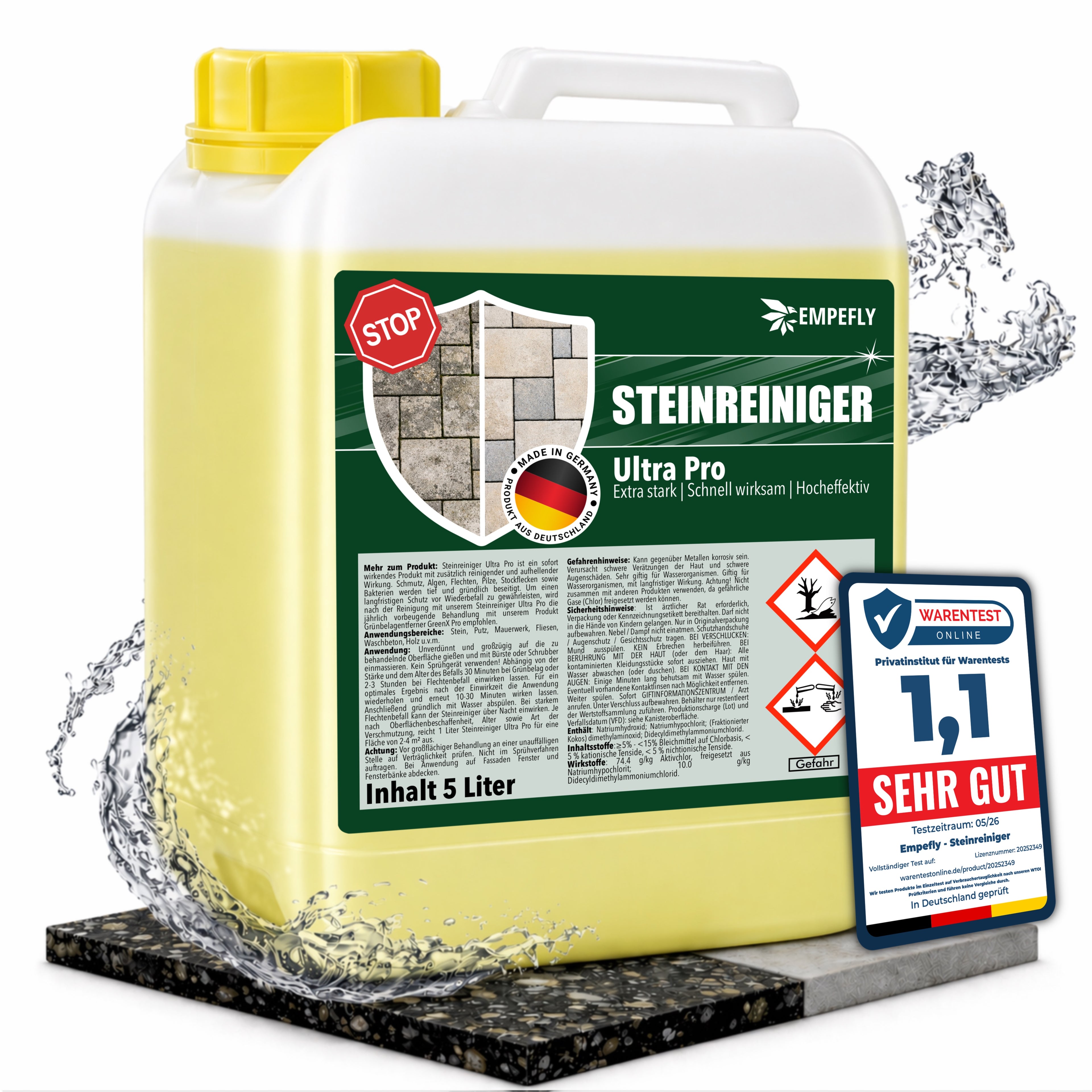 Steinreiniger Ultra Pro 5L Flasche (bis zu 20 m²)